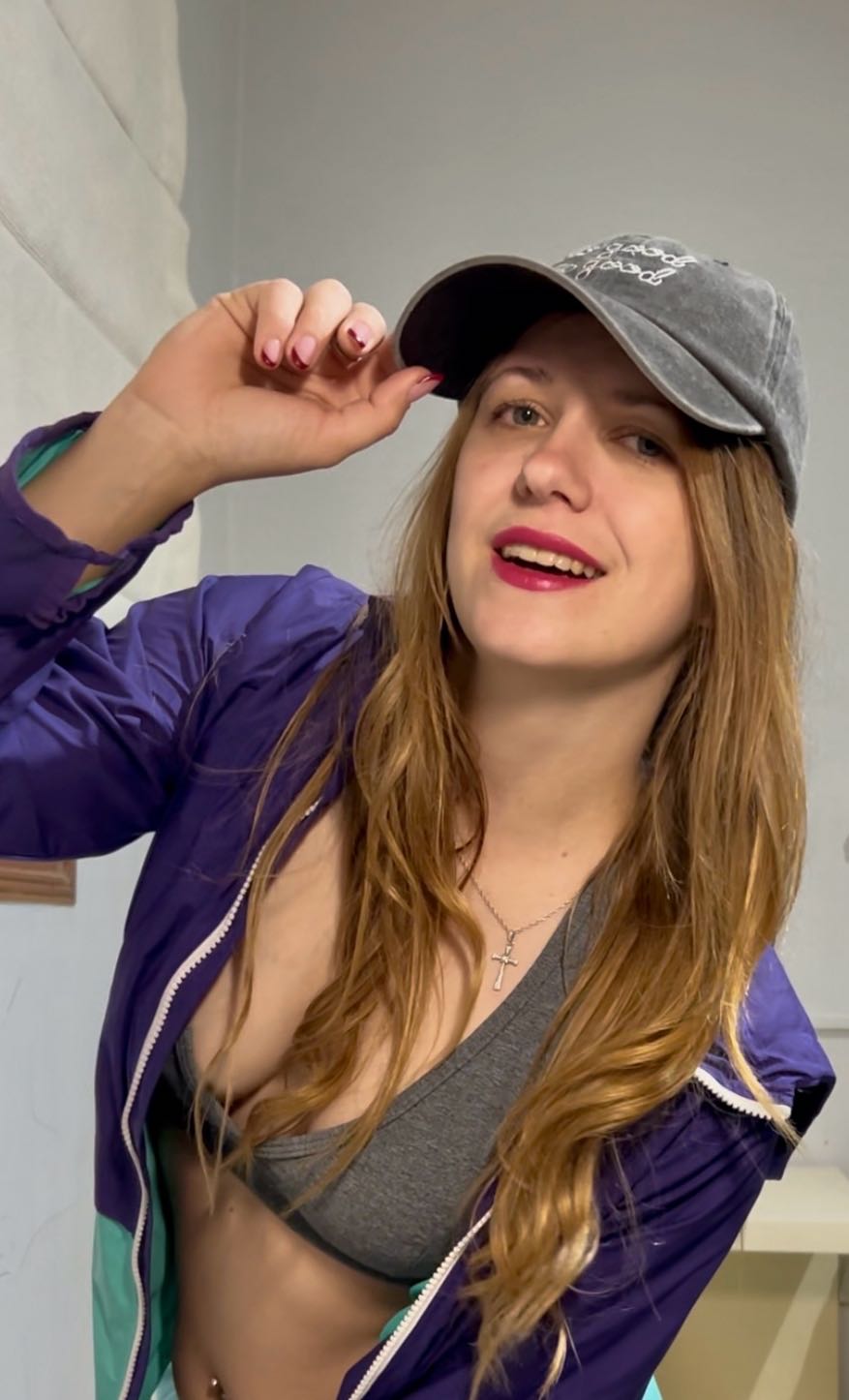 Woman smiling into the camera