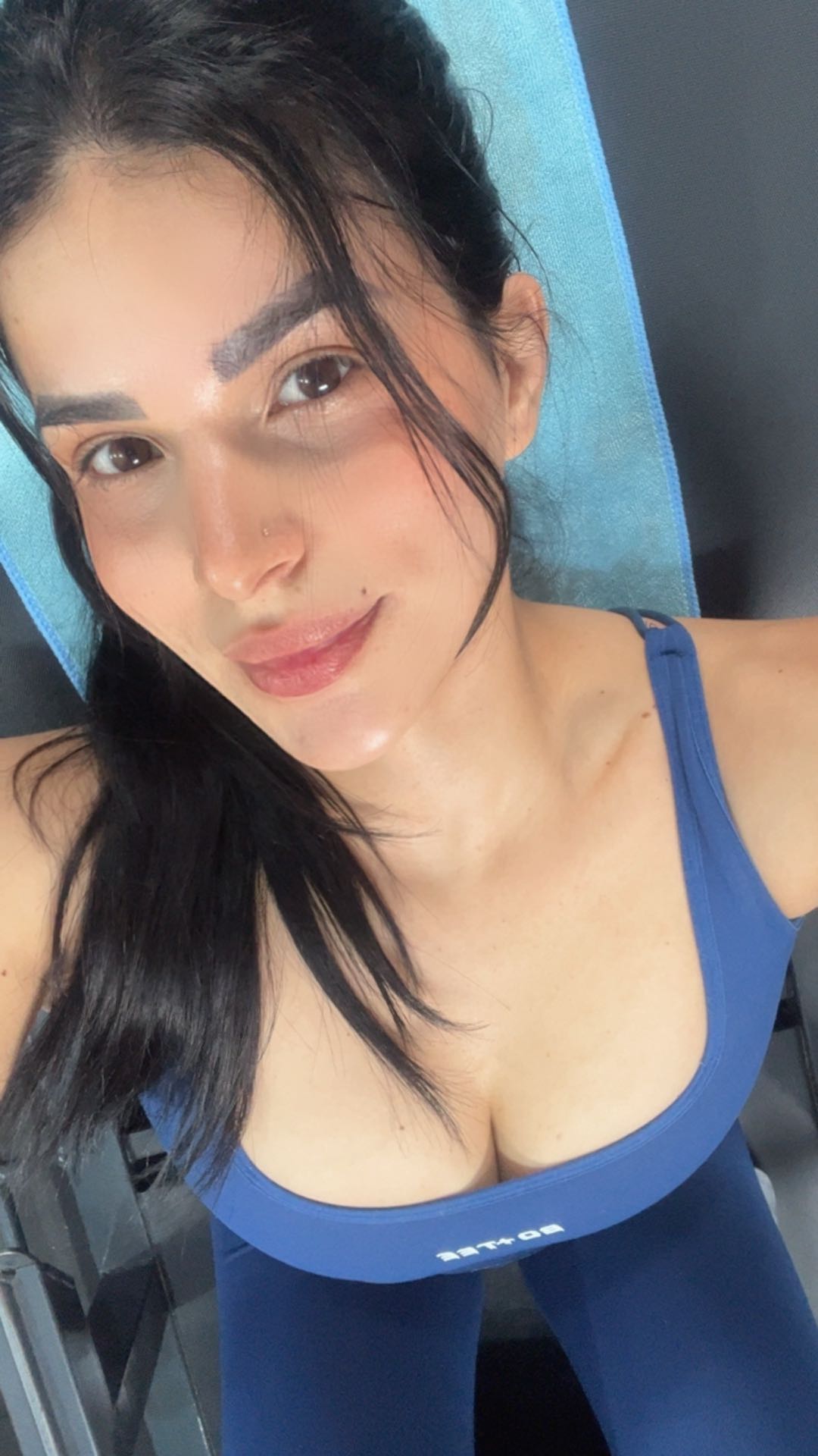Woman looking toward the camera